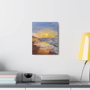 Beach Sunrise Canvas Gallery Wrap Print