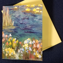 Load image into Gallery viewer, Monet&#39;s Lily Pond, Notecard
