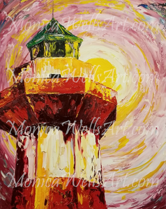 Morning at Harbour Town Lighthouse - Van Gogh view