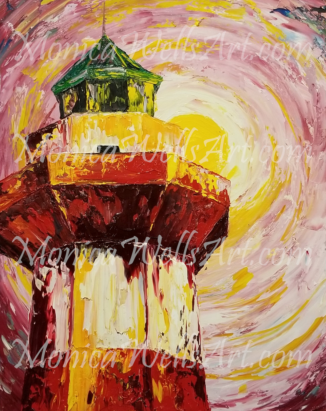 Morning at Harbour Town Lighthouse - Van Gogh view