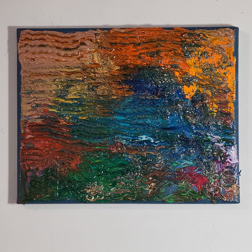 #7 of 29 Original Oil with knife Textured Abstraction